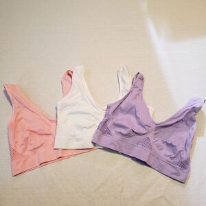 Bra Sports Plus  Sz 3XL Women's Lot of 3 Assorted Colors